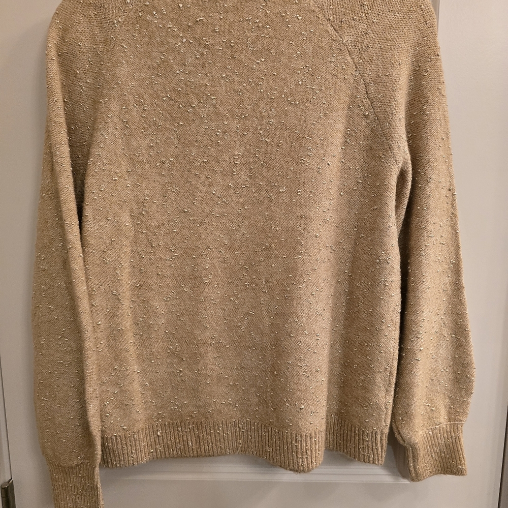 Loft Gold Sparkle Sweater S